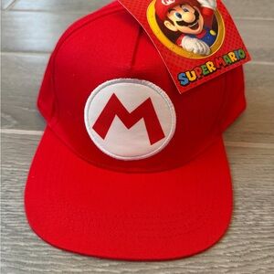 NWT Super Mario Nintendo Red Snapback Boys Baseball Cap